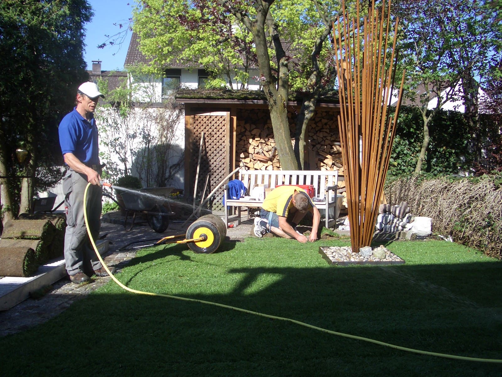 Terrasse, Pflaster, Rasen - HEWI Gartengestaltung